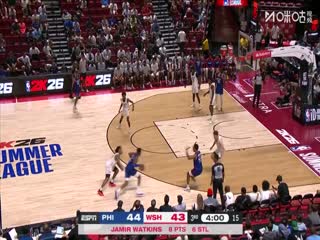 NBA夏季联赛 76人VS奇才 20250716封面图