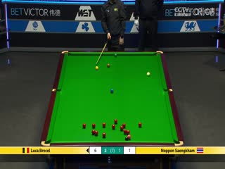 斯诺克威尔士公开赛32进16 诺鹏桑坎姆2-4卢卡布雷切尔 20250213封面图