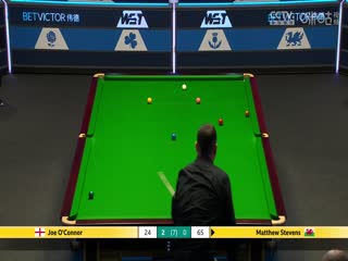 斯诺克威尔士公开赛16进8 马修史蒂文斯1-4乔奥康纳  20250214封面图