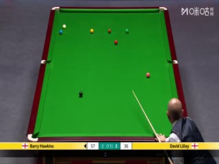斯诺克英锦赛正赛32进16轮次 巴里霍金斯6-4大卫利利 20251203封面图