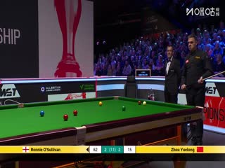 斯诺克英锦赛正赛32进16轮次 罗尼奥沙利文4-6周跃龙（柏林） 20251202封面图