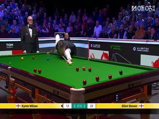 斯诺克英锦赛正赛32进16轮次 凯伦威尔逊4-6埃利奥特斯莱塞 20251203封面图